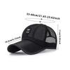 Men's Mesh Baseball Cap Summer Sun Hat Breathable Quick Dry Outdoor Sport Caps with Sweatband for Fishing Golf