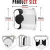 RTRHINOTUNING 1PC Push Through Wheel Center Caps 3.19inch Chrome Silver for Truck Wheels Rim Trailer