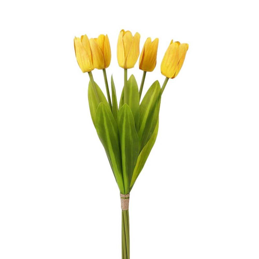 Realistic Simulation Big Tulip Real Touch Faux Tulip Branch Fake Flower  Dining Table