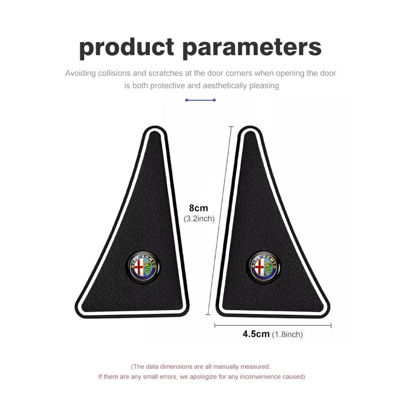 2026 Hot Sticker Car Door Corner Cover Anti-collision Protection Sticker For Alfa Romeo GT Stelvio F1 Brera Volante Tonale Glori