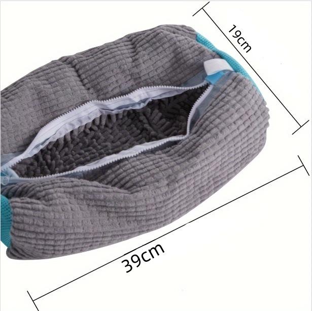 Wash Shoes Bag Padded Net Laundry Shoes Protector Fluffy fibers Polyester Washing Shoes Machine Laundry Bag Drying Bags Zipper