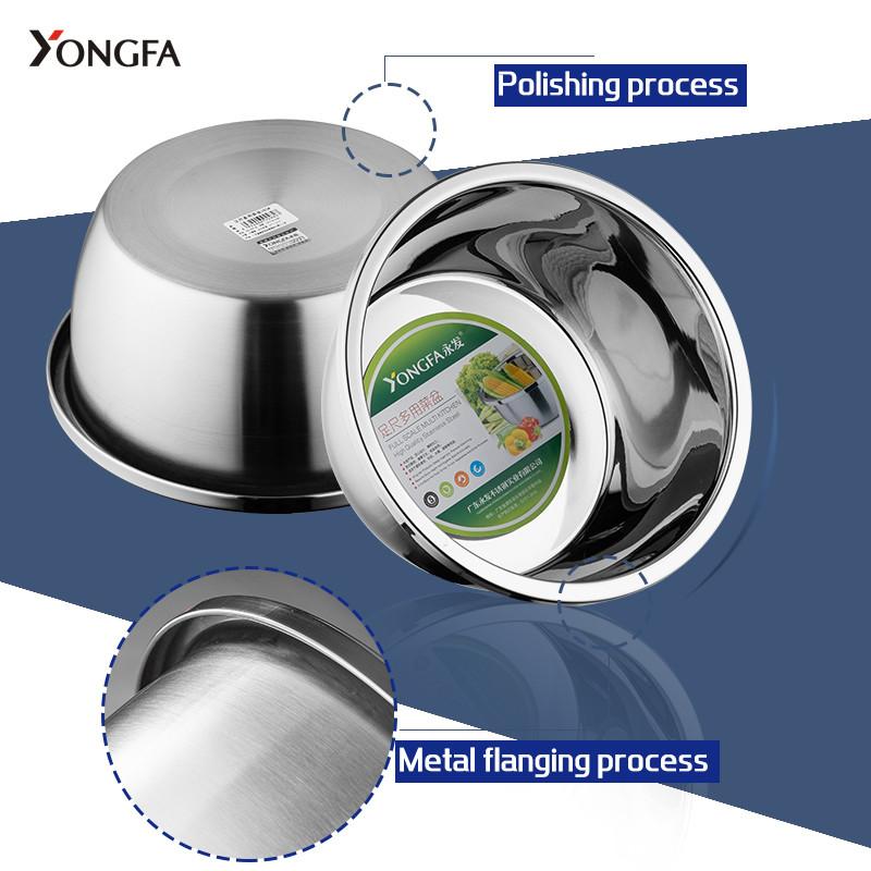 Premium Quality Stainless Steel Salad Mixing Bowls Mirror Polish Wash Bowls Soup Bowl Kitchen Necessary