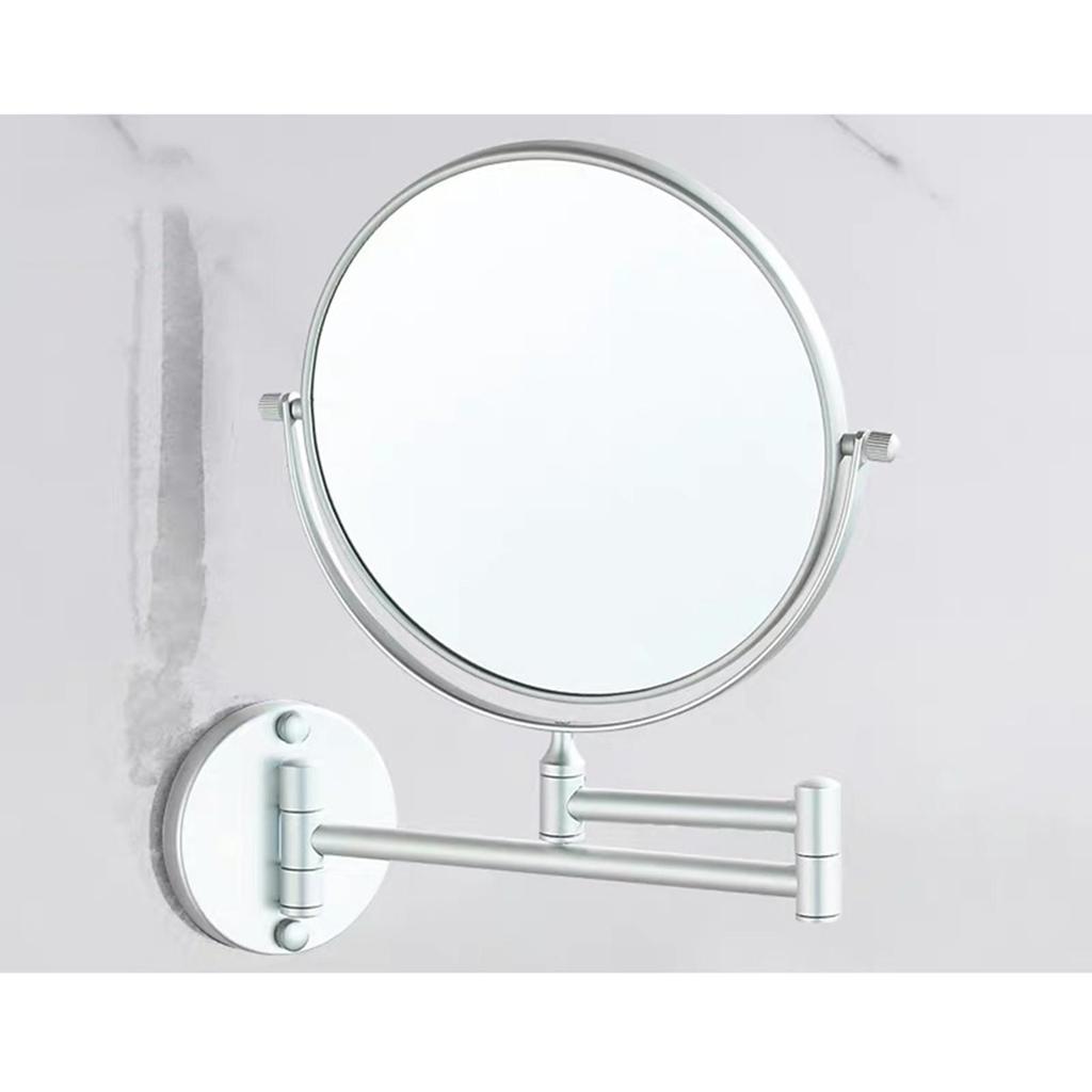 Nástěnné zrcátko na make-up 3x zvětšení Otočné sklopné toaletní zrcátko pro samoúčes a každodenní holení