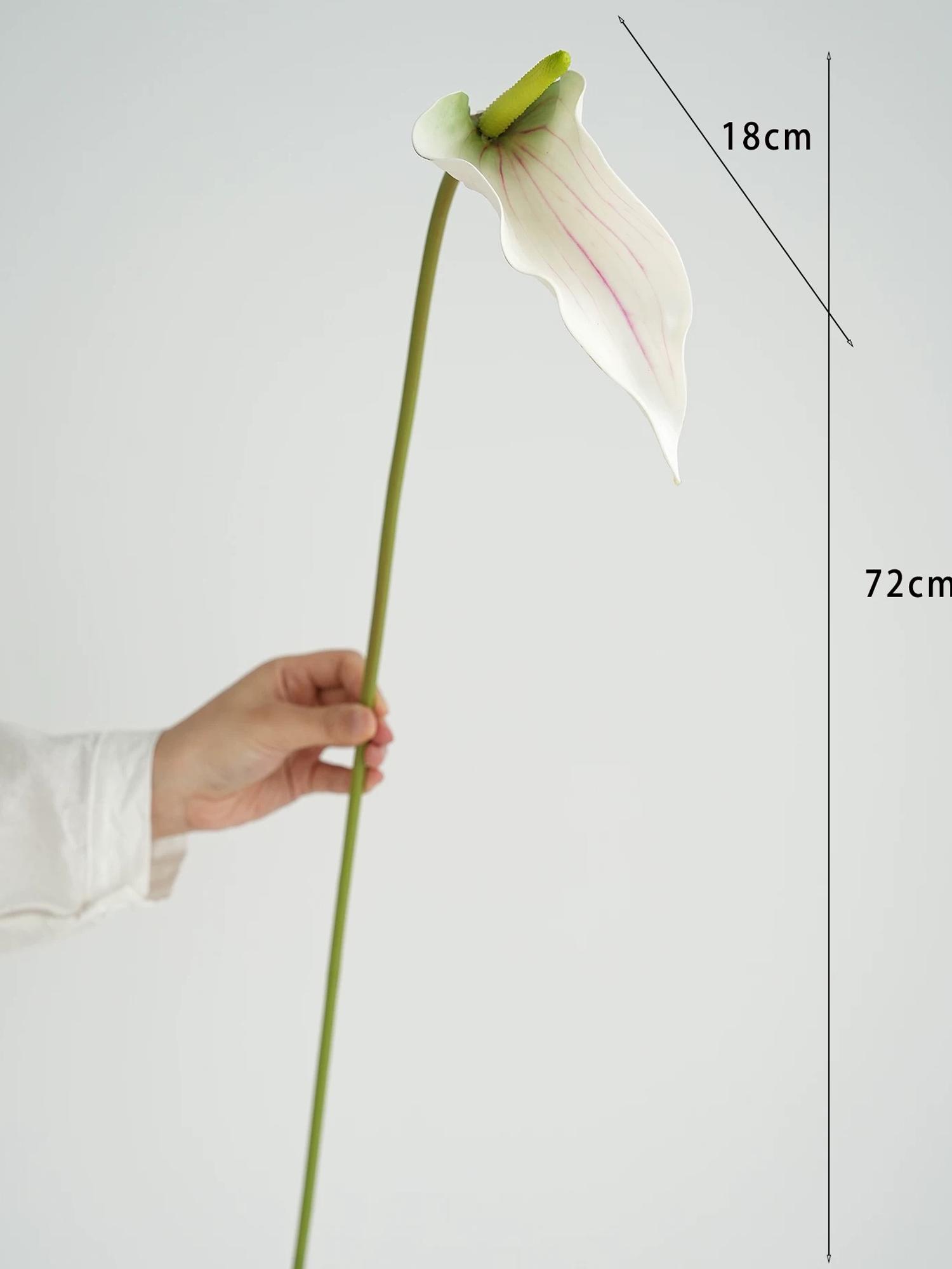 

Антуриум Искусственные цветы Высококачественное искусственное растение антуриум Свадьба Украшение дома Вечеринка Цветочная композиция Свадьба белый