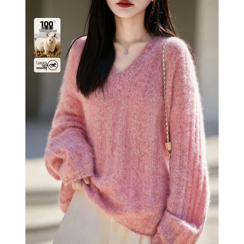 Women s 100% Cashmere V-Neck Argyle Sweater M