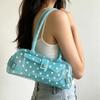 Stylish Jelly Dot Print Crossbody Bag Women Small PVC Shoulder With Snap Phone Pocket