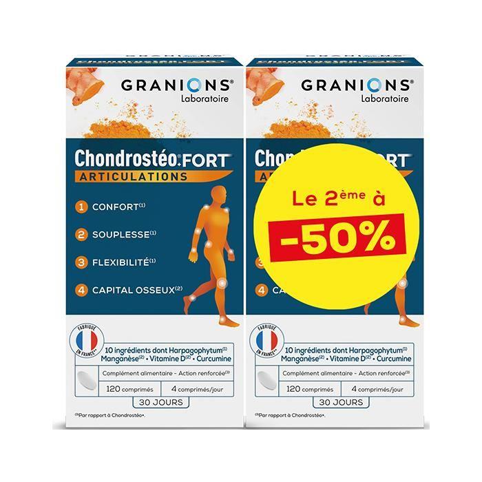 Granions Chondrostéo Fort Lot De 2 X 120 Comprimés