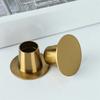 1 Stück Gold/Schwarz Metall Kerzenhalter Spitzkerzenständer 5cm Säulenplatte Minimalistisch Vintage Dekoration Esstisch Hochzeitsparty