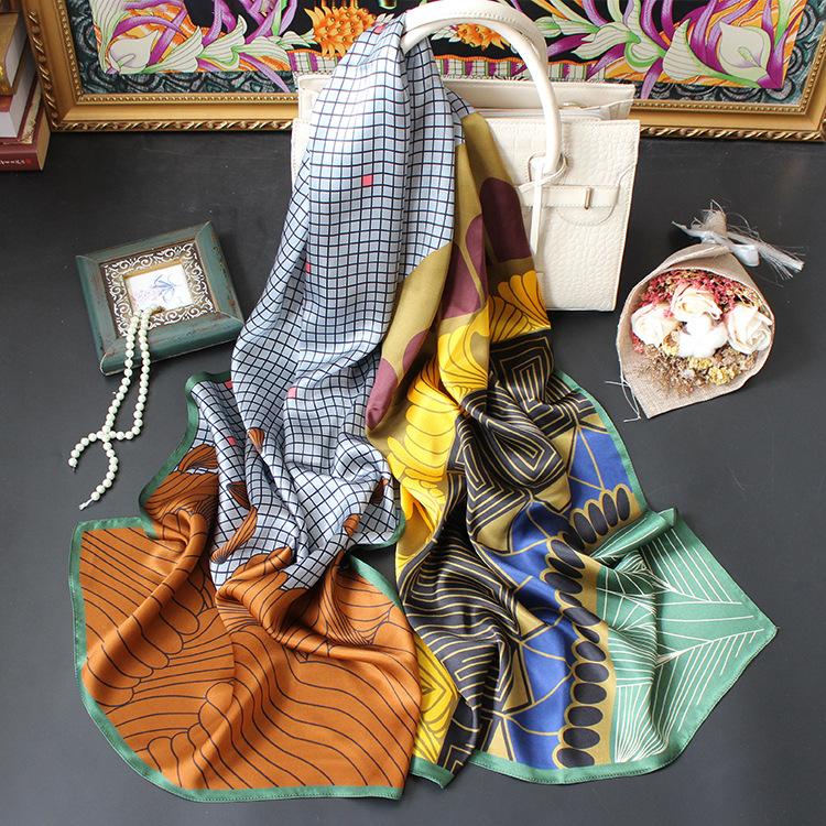 Unique bargain bargains, multiple colors available, mulberry silk silk pure crepe satin long scarves, scarves, silk scarves shawls, ladies' special