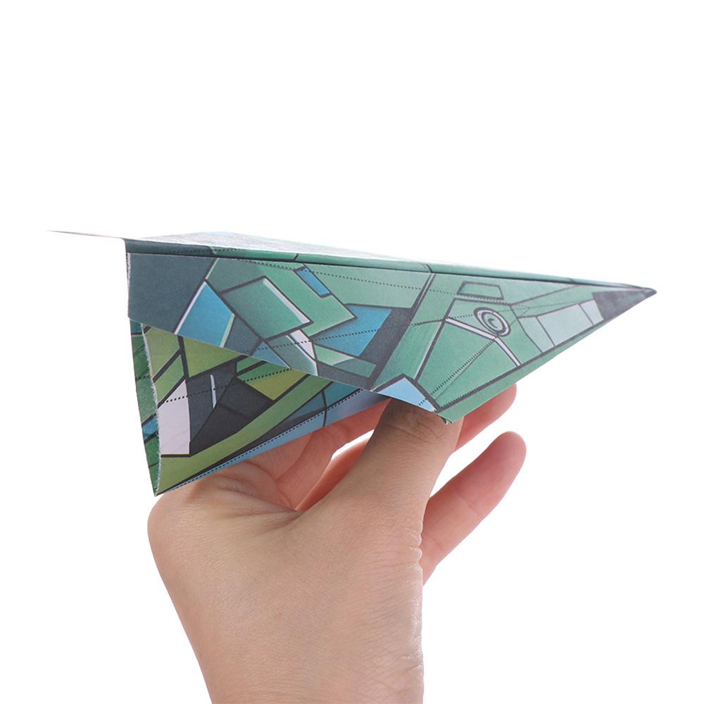 Art Learning Handmade Airplane Origami Paper Versatile Paper Aircraft Toy Kids Toddlers Children