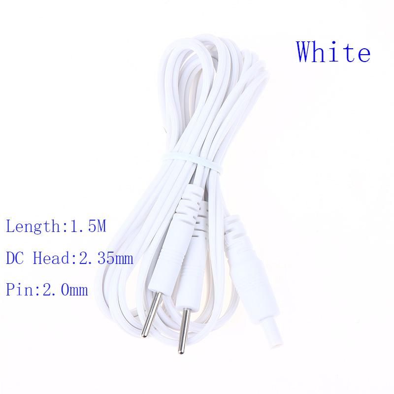 

Replacement Electrode Cable Conductive Standard Pin Connection Wire For TENS Unit Muscle Stimulator Digital Therapy Machine білий