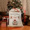 Personalized Linen Santa Fairy Sack Santa Sack Magical Fairy Christmas Stocking Merry Xmas Eve Holiday Baby Shower New Year Gift