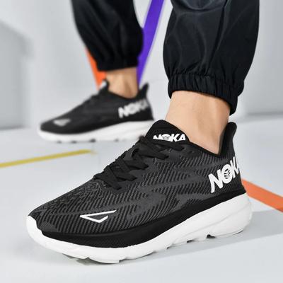 Men's Running Shoes Race Outdoor Breathable Couple Non-Slip Jogging Cushioning Luxury Shoes Trainer Sneakers Mesh Off-road Shoes
