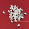 Sterling Silver 999 Small Ingot Beaded Pendant DIY Spacer Beads for Bracelet