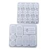 Aromatherapy Tablets Epoxy Resin Mold for DIY Keychains Tags Charm Jewelry Mold