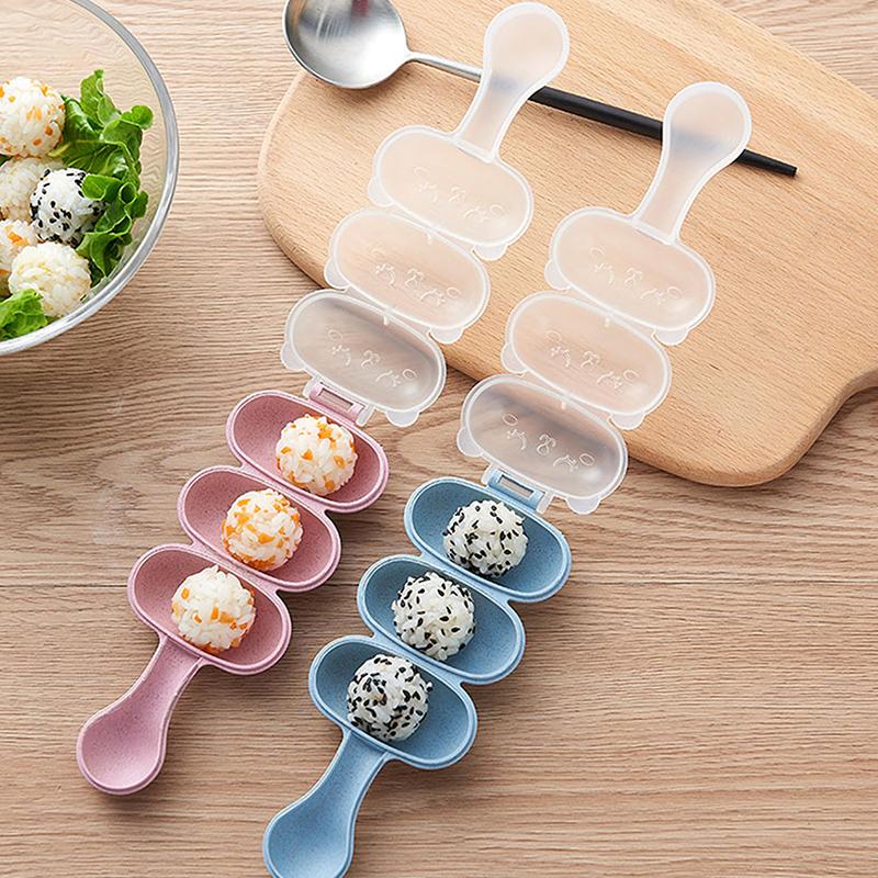 Rice Ball Shaker Diy Rice Baller Shakers Lunch Maker Mould Onigiri Mold Diy Rice Baller Shakers Kitchen Sushi Tools