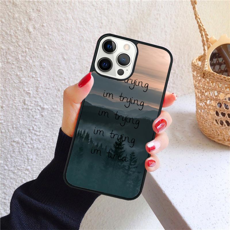 fog foggy mountains soft Phone Case Cover For iPhone 17 Air 16 15 14 12 13 Pro Max Plus coque Shell Fundas
