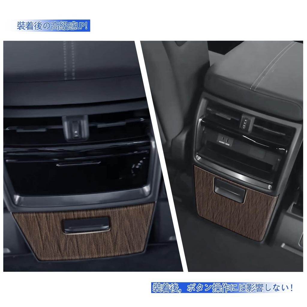 GIKAKU Rear Console Cover for Alphard 40 Series and Vellfire 40 Rear Air Conditioner Kick Protects Rear Seat Vent Protects Seats from Stain and and