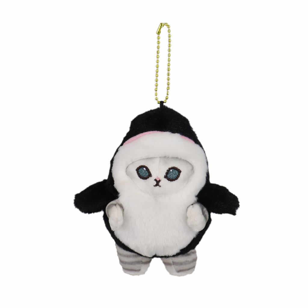 Adorable Shark Cat Plush Doll Cute Shrimp Cat Bag Pendant Soft Stuffed Animal Toy