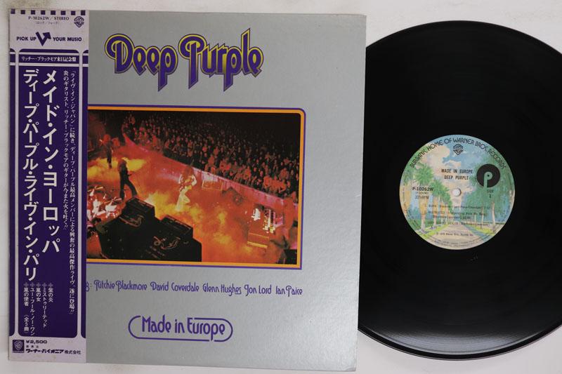 

LP Record DEEP PURPLE Made In Europe P10262W WARNER BROS 1976 Japan Obi Rock Used