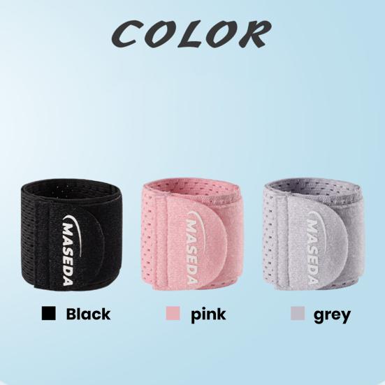1Pc Wrist Wrap with Fastener Tape Adjustable Sweat-absorbing Weightlifting Powerlifting Hand Wrist Support