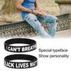 2pcs Silicone Wristband Unisex Special Letter Decor Bracelet for Women Men