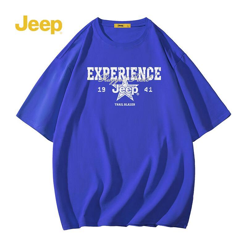 JEEP Unisex Round Neck Short Sleeve T-Shirt P85DMKT288 3XL темно-синий