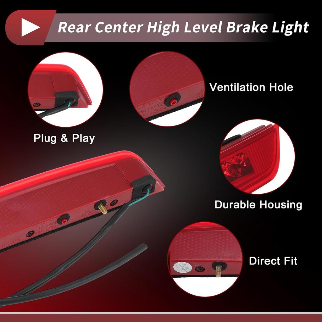 LED Third Brake Light with Harness for Hyundai Tucson 2011-2014 927002S000 Red 3rd High Mounted Stop Lamp for Hyundai Ix35 2011-2015 Rear Center High