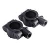 2Pcs Black Universal Motorcycle Handlebar Mirror Mount 10mm 78" Aluminum Clamp