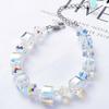 Luxurious Sparking Crystal Bracelets For Women Fashion Charm Geometric Irregular Crystal Beads Bracelet Versatile Party Zircon