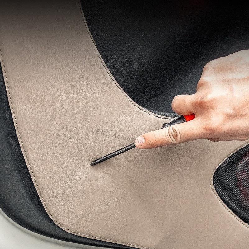 For BYD Dolphin 2025 Car Door Side Leather Anti-kick Cover Stickers Mat Car Door Protective Panel Pad Protector Car Accessories