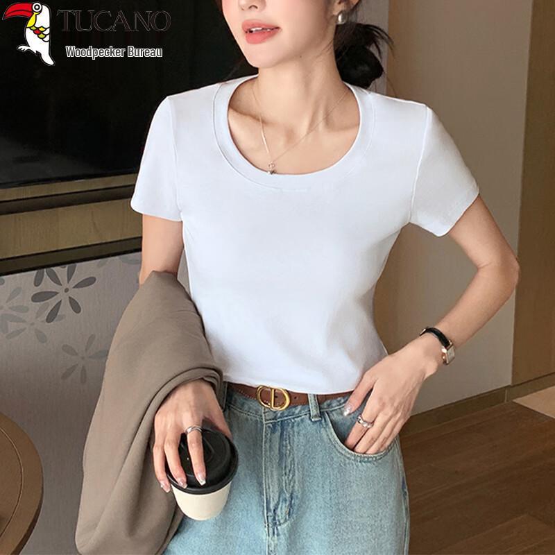 Woodpecker Women's Short Sleeve Round Neck T-Shirt