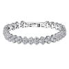 2025 Exquisite Women's Zircon Roman Bracelet Inlaid with Diamonds - European and American Design