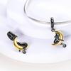 Original 925 Sterling Silver Charms Heart-shaped Paw Print Cat Kitten Pet Charm Bead Fit Bracelets Necklace Pendant DIY Jewelry