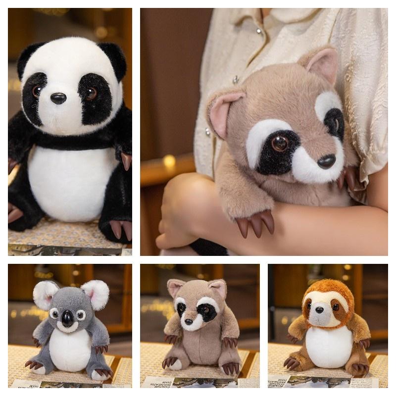 Weiche und kuschelige Panda-, Koala-, Waschbär- und Faultier-Plüschtiere für Mädchen Perfektes Geschenk!
