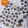 Cyansea 5D Halloween Nail Stickers: Bats, Pumpkins, Skulls, Monsters