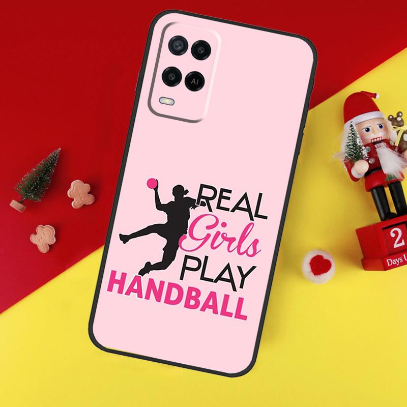 Stylish Playing Handball For OPPO A38 A58 A78 A98 A54 A74 A94 A16 A76 A96 A5 A9 A52 A72 A79 A53S A15 A17 A57 Case