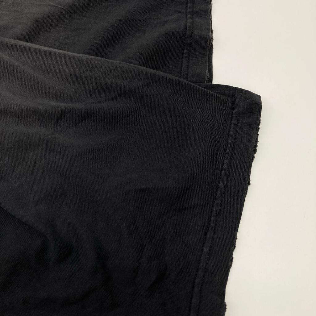 Balenciaga 739764 Tape Logo Crushed Oversized T-Shirt Tops XS grayUsed