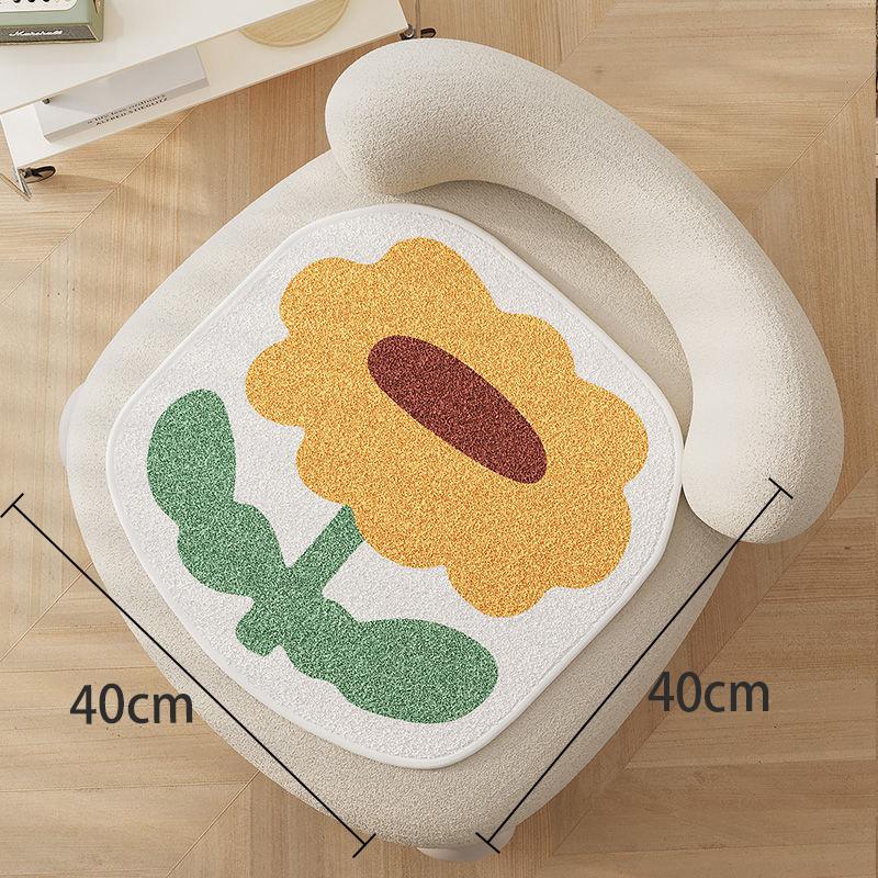 Autumn Plush Non-Slip Butt Pad, Winter Imitation Cashmere Thickened Cushion, Dormitory Student Classroom Stool Cushion