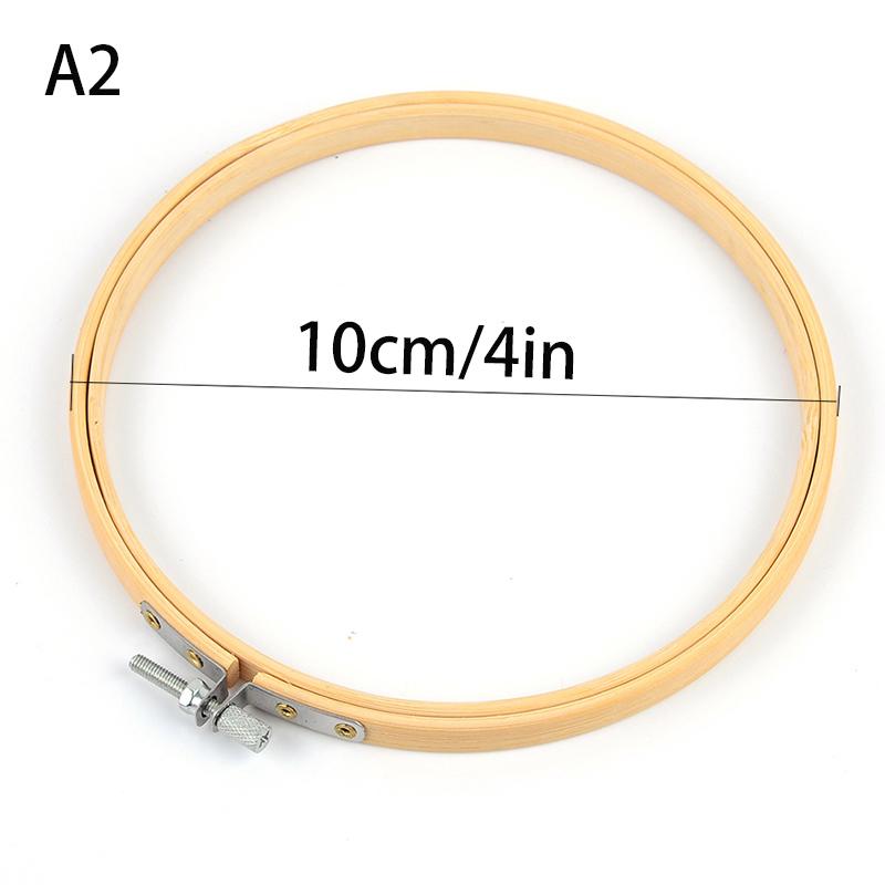 9 Styles Bamboo Frame Embroidery Hoop Ring Diy Embroidery Painting Cross Stitch Kit Round Bamboo Frame Sewing Tools Home Decor