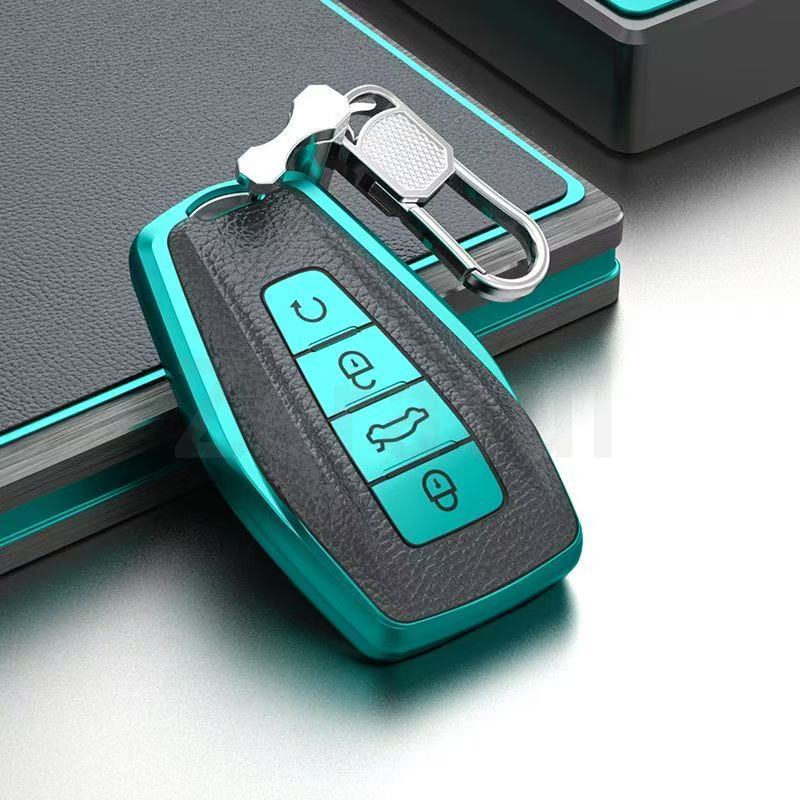 Auto Keyless Protector For Geely Emgrand Ex7 Global Hawk Gx7 Gs Coolray X6 X7 Atlas Boyue Preface Car Key Case Cover Holder