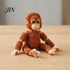 Swinging Jointed Gorilla 3D Printed Mini Figurine with Articulated Joints, Small Desktop Ornament Decorative Statue Stress Relief Toy, Creative