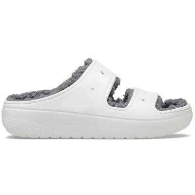 Crocs Classic Cozy Sandalen, Unisex, Weiß, 22cm