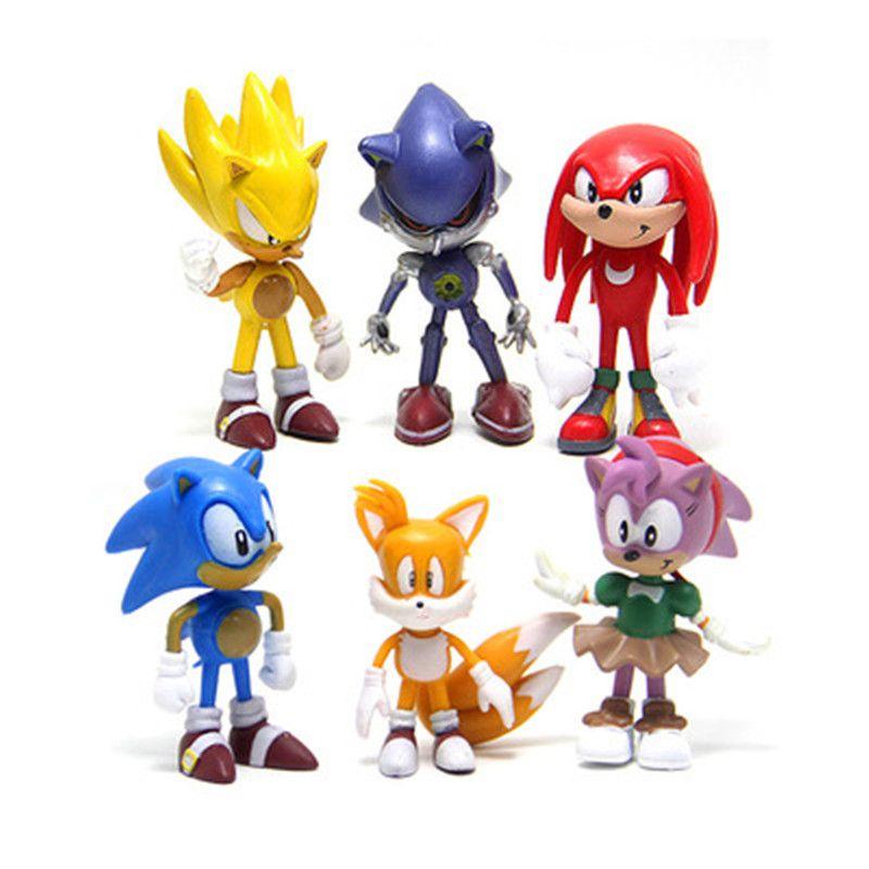 Sonic The Hedgehog Figuren PVC Sammlerstücke Ornamente für Kinder und Fans