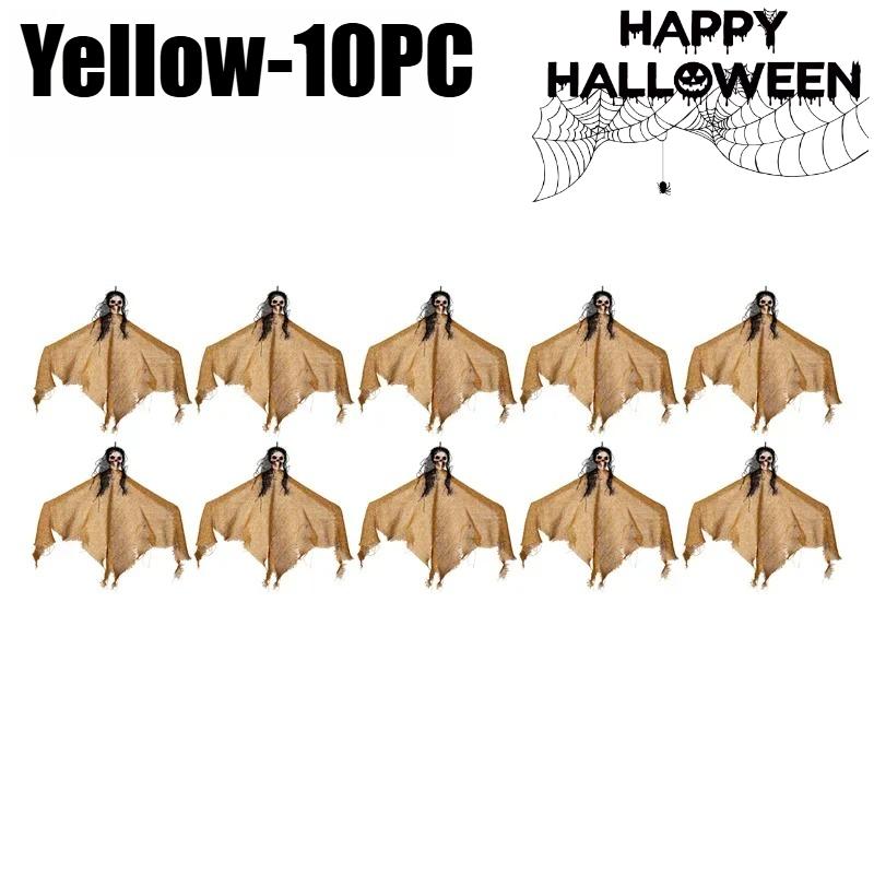 Halloween Decorations Scary Crying Witch Skeleton Hanging Ghosts Skeleton Flying Haunted House Decorative Props Horror Ornaments