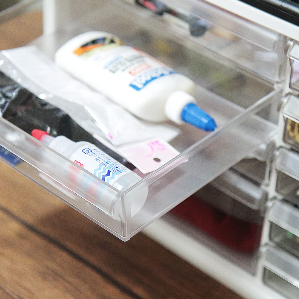 Livinbox 14 Schubladen Teilekasten Kleinteileaufbewahrung Schreibwarenaufbewahrung Plastikmodelle Elektronische Bauteile Modellwerkzeuge Künstlerbedarf Aufbewahrungskoffer