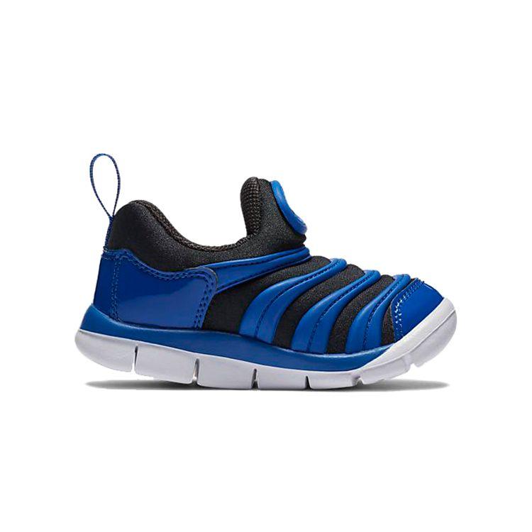 Nike Dynamo Free Slip-Resistant Shock Absorbing Support Low-Top Walking Shoes Baby Shoes Blue Black 343938-433