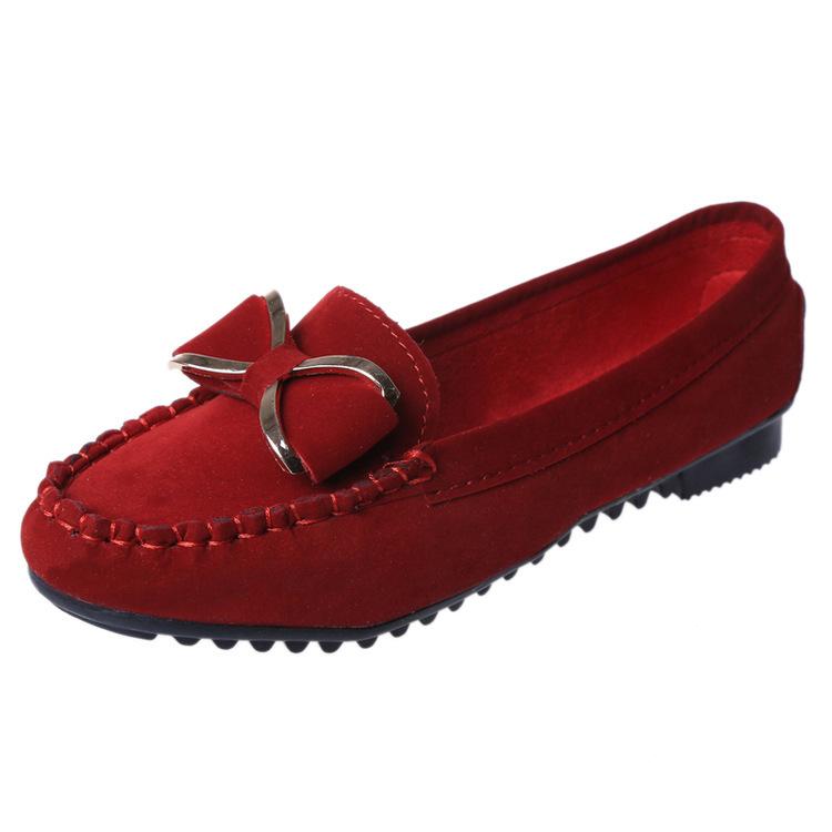 Women Leather Loafers Casual Shoes Leather Flats