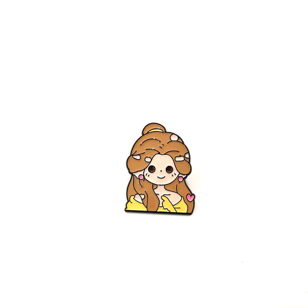 Cute Anime Princess Cartoon Brooch - Q Version Metal Badge