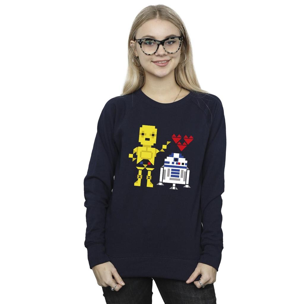 Star Wars Womens/Ladies Heart Robot Sweatshirt